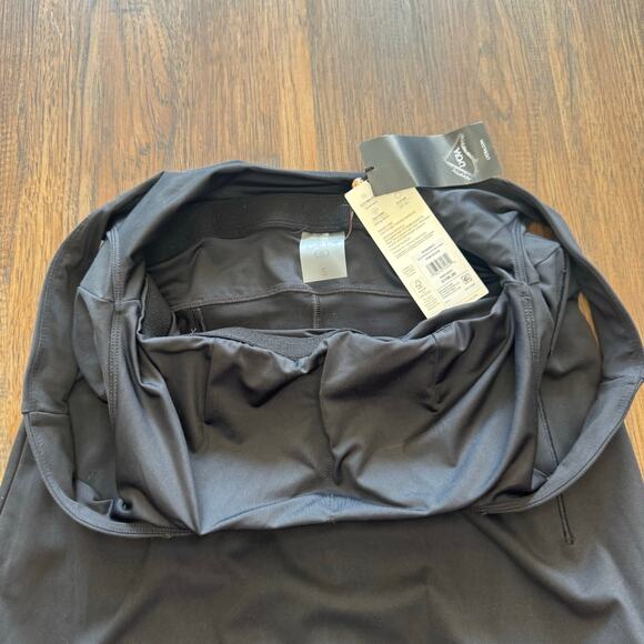 Calia Inspire Scoop Back Dress pure black SMALL skort dress athletic dress $108 - Picture 5 of 13